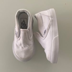 Toddler size 6 White Vans